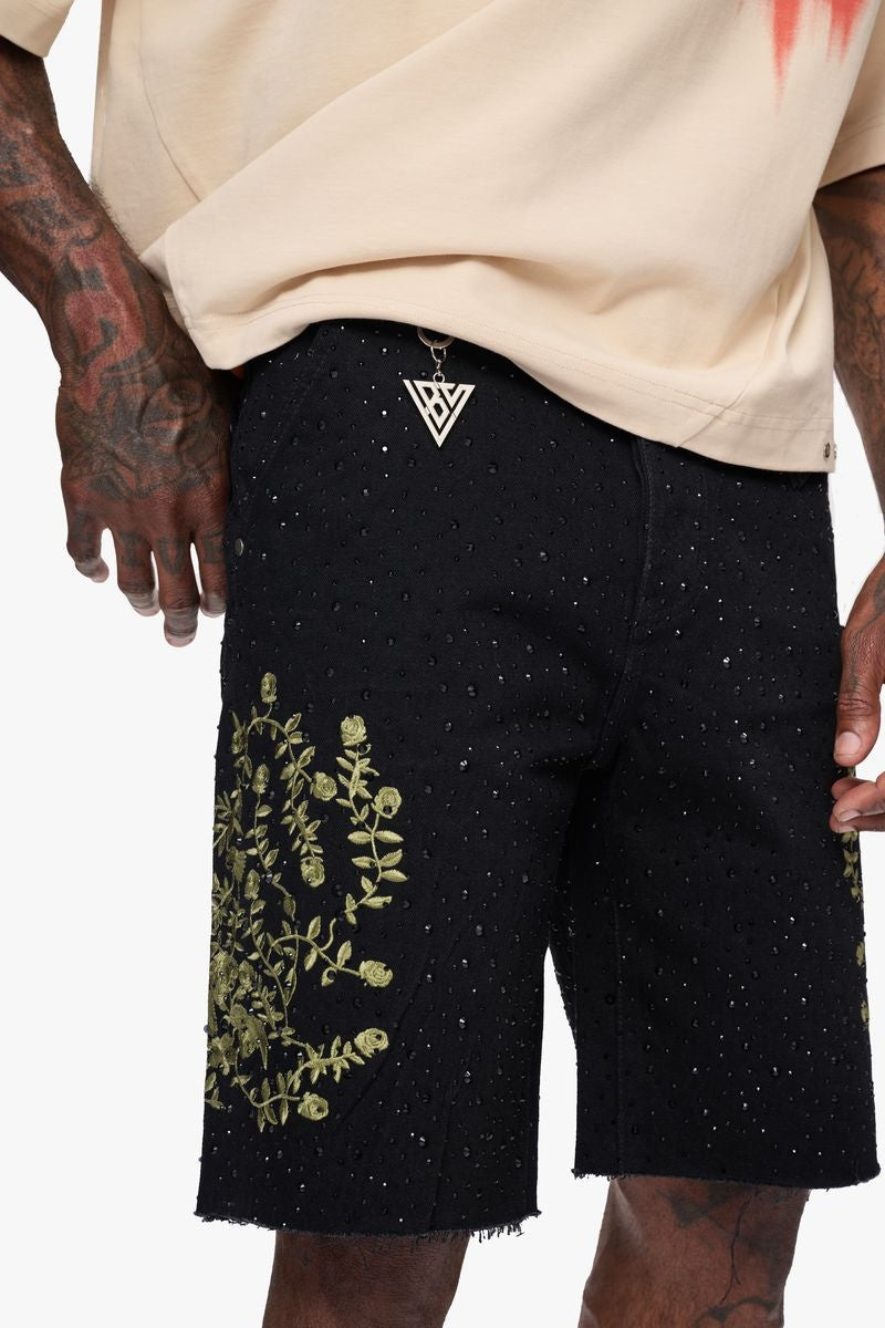 Valabasas Written Denim Shorts