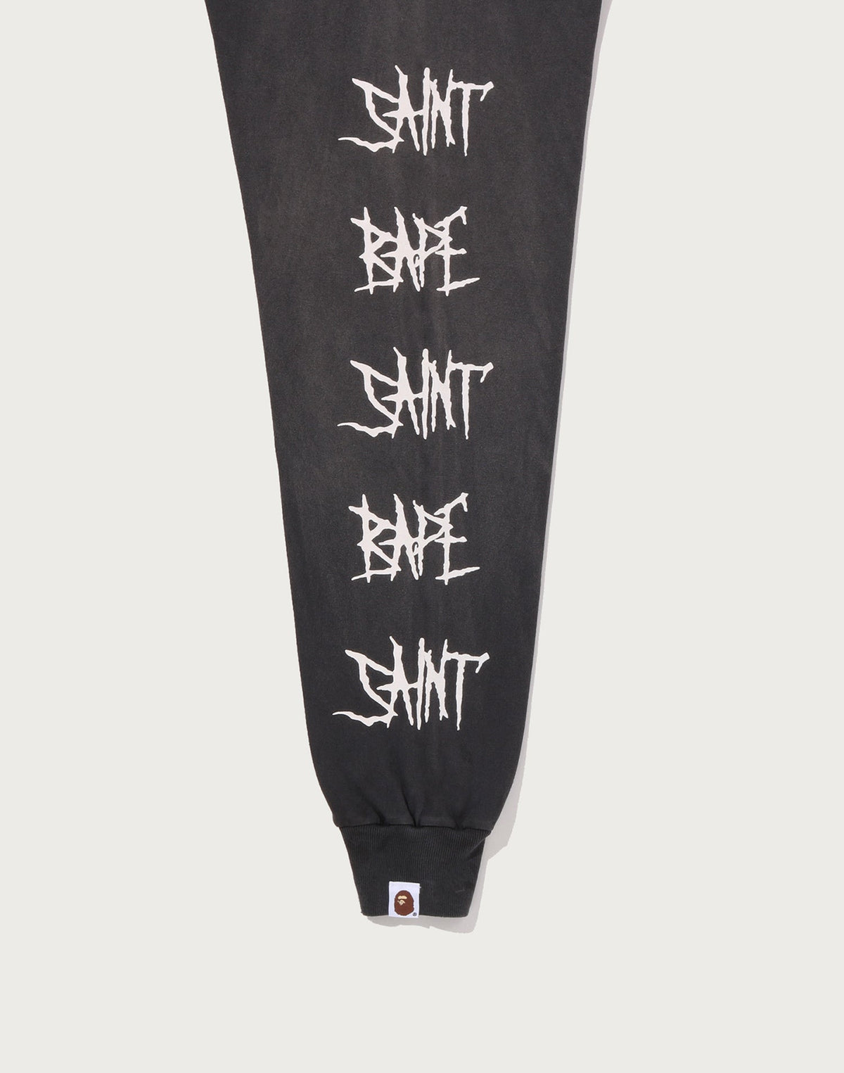 BAPE X SAINT MXXXXXX SKULL L/S TEE MENS