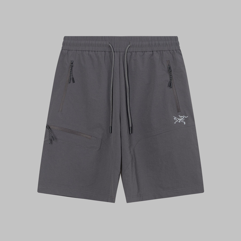 Arc'teryx Multi‑Zipper Pocket Drawstring Functional Outdoor Shorts