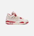 Air Jordan 4 Retro 'Valentine's Day' - Women's Lifestyle Sneaker (Pale Ivory/Sierra Red/Tough Red)