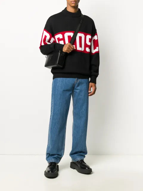 GCDS logo intarsia jumper