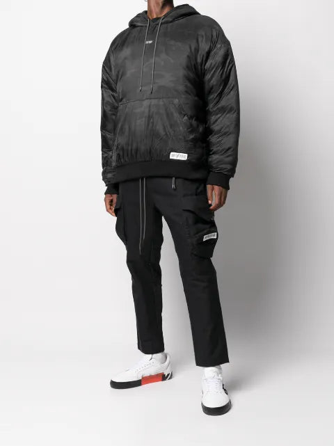 Mostly Heard Rarely Seen logo hooded jacket