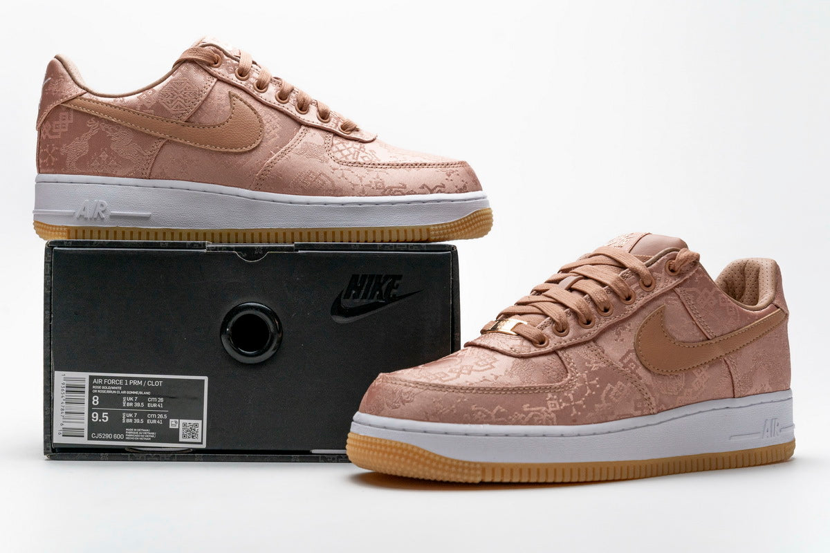 Reps Sneakers Fragment Clot x Nike Air Force 1 Low “Rose Gold” CJ5290-600