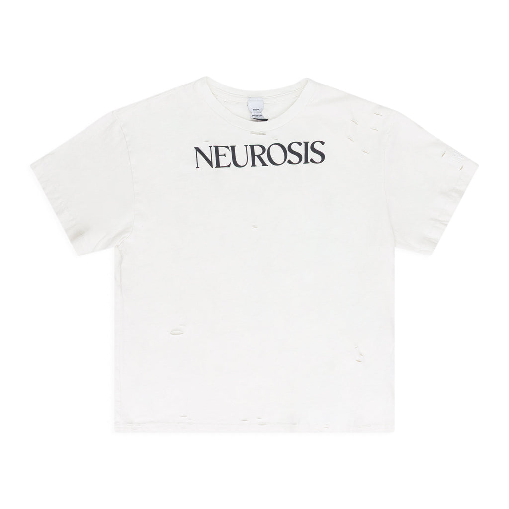 White Neurosis Distressed T Shirt