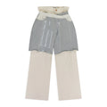 Beige Ahmad Layered Trousers