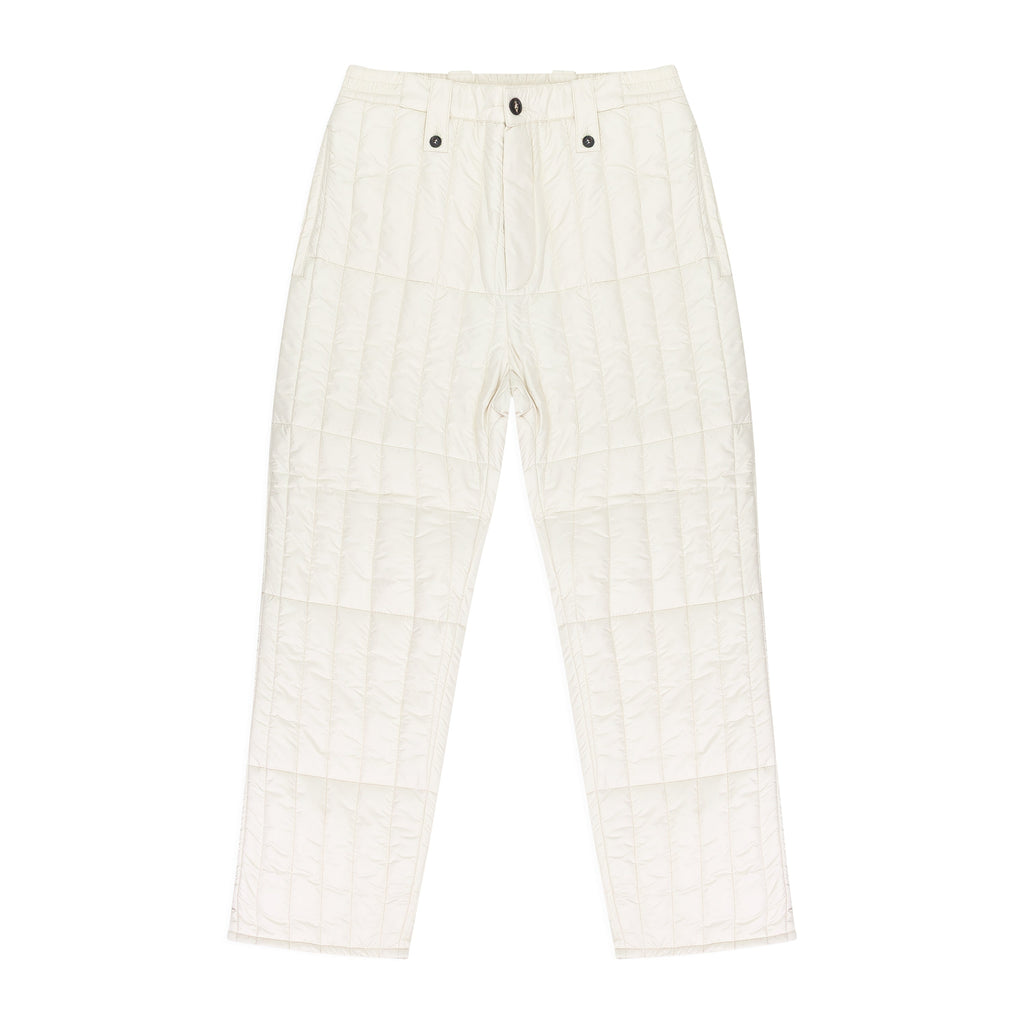 WHITE WOOLRICH FILLED PANTS