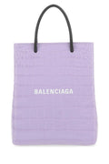 Balenciaga Women Lilac Leather Handbag