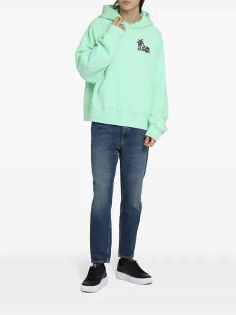 Palm Angels Douby logo-print cotton hoodie