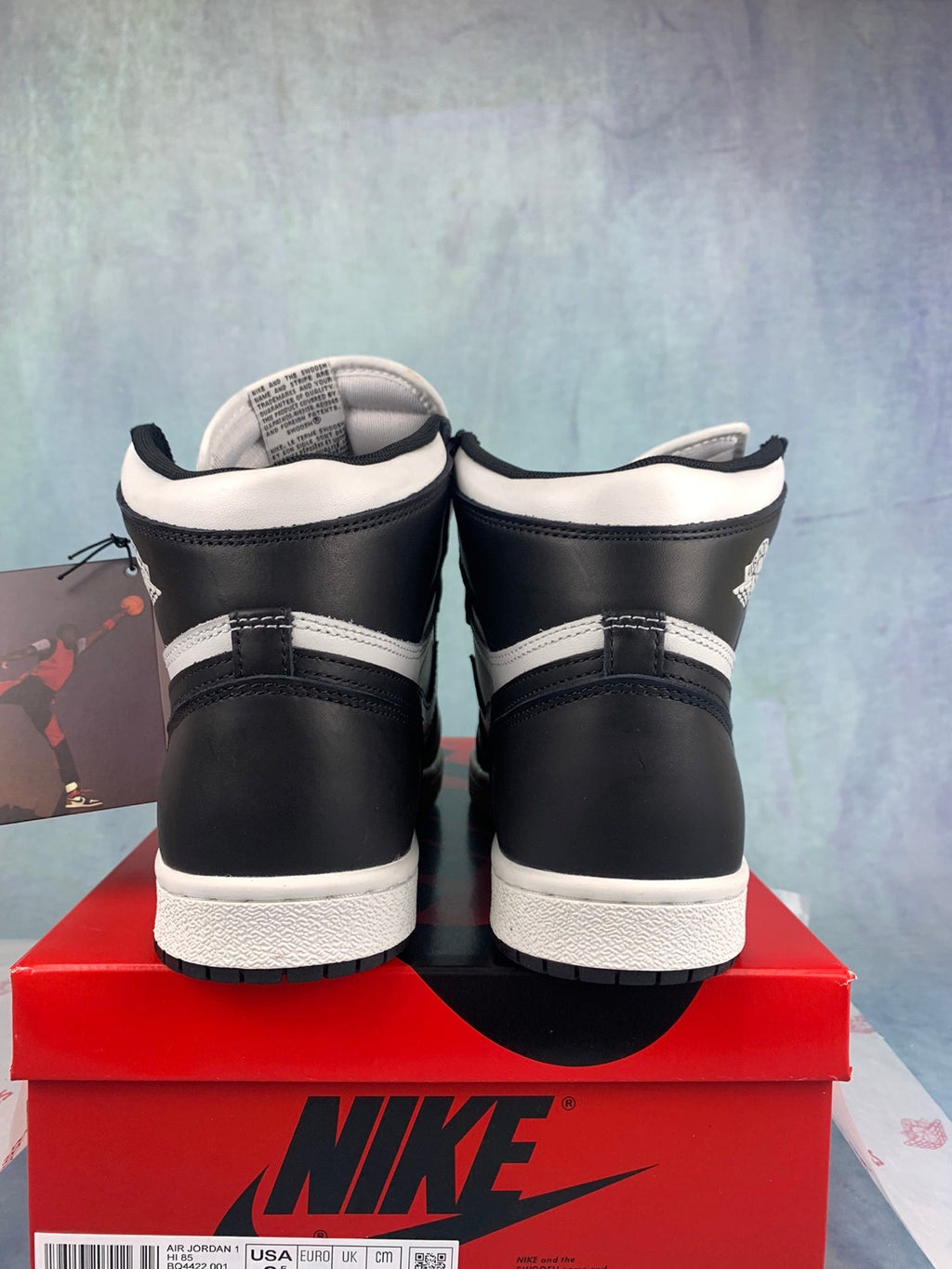 Air Jordan 1 High Black and White Panda 85 Unisex Sneakers BQ4422-001 Style 16