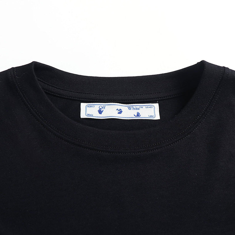 OFF-WHITE "Ice Man" Melting Figure Graphic T-Shirt
