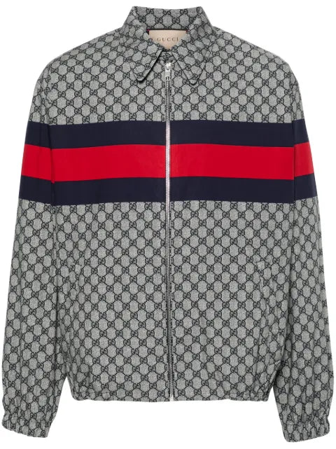 Gucci GG-print cotton bomber jacket
