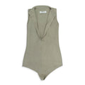 ECRU SLEEVELESS BODYSUIT