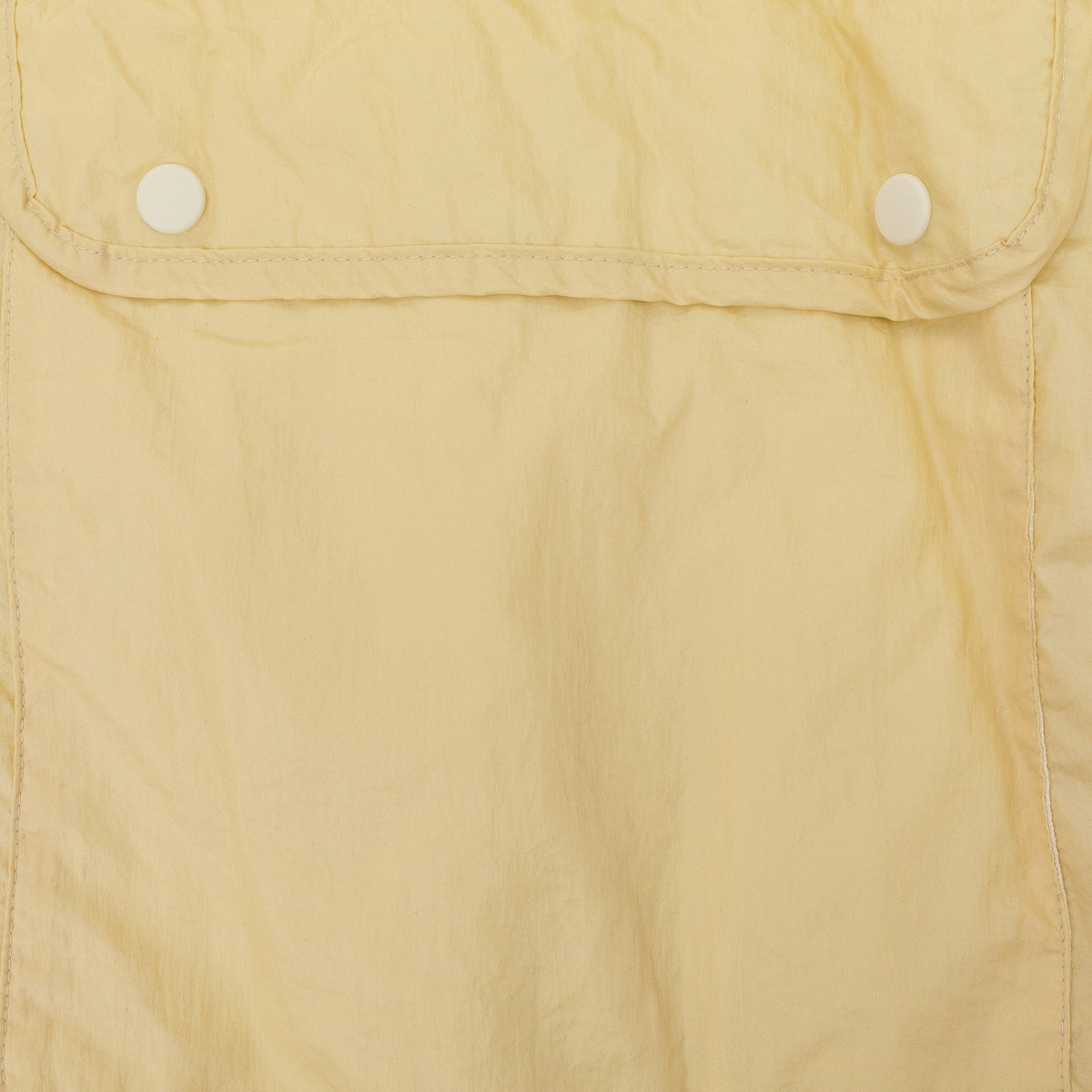 CREAM NYLON ZIP UP JACKET