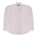 PINK HOOK AND EYE PINSTRIPE LONG SLEEVE T-SHIRT