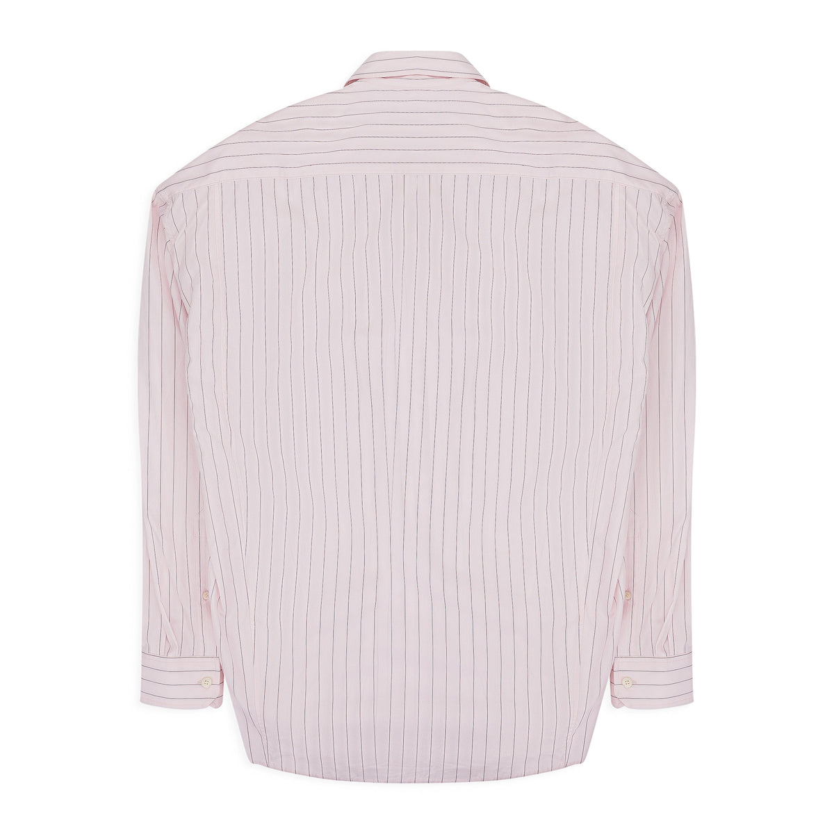 PINK HOOK AND EYE PINSTRIPE LONG SLEEVE T-SHIRT