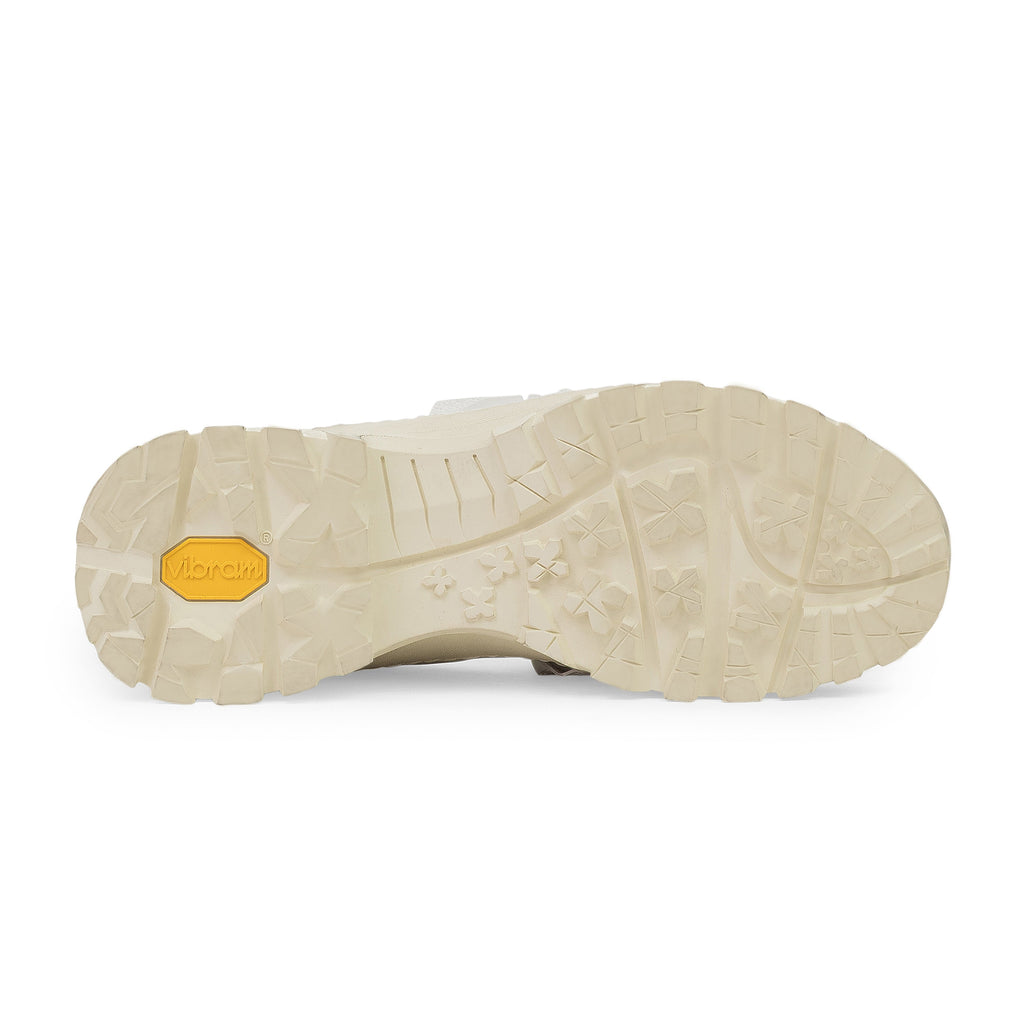 WHITE RIDGED TEXTURE SNEAKERS