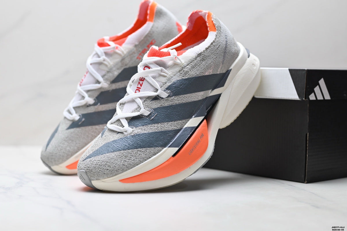 Adidas K81801850 Men's Running Shoes | 3-Color Statement Trainer - 3 Colorways incl. Grey/Coral & Red/Black