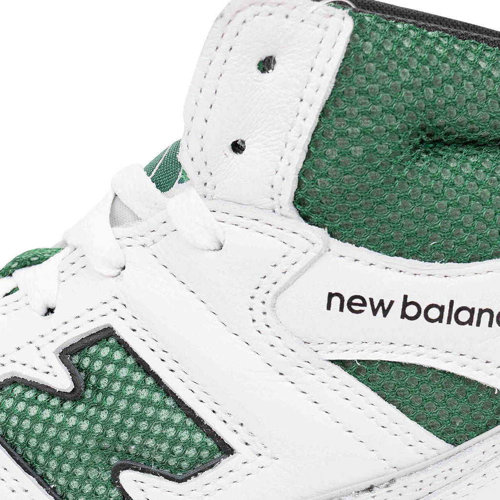 WHITE/GREEN NEW BALANCE 650R SNEAKERS