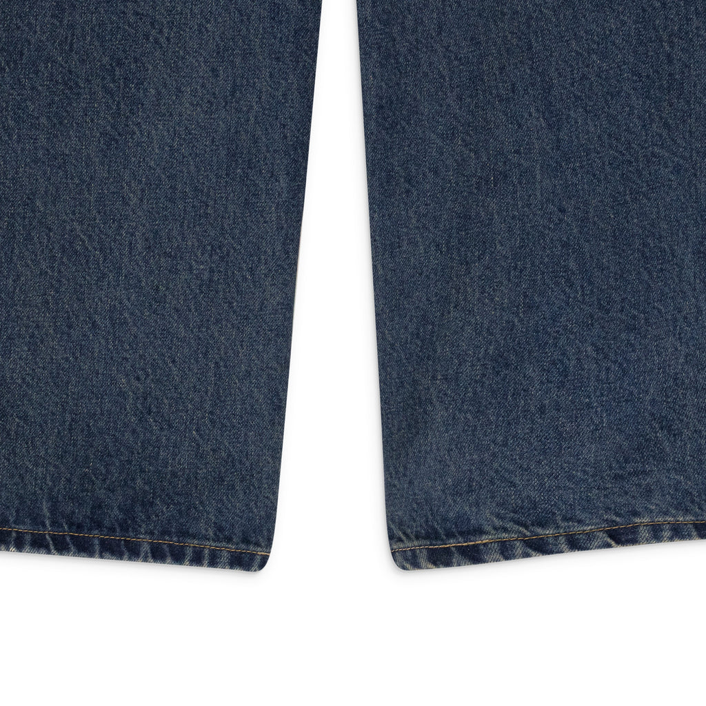 INDIGO WINGED LOGO BOOTCUT JEANS