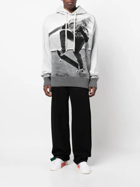 Palm Angels skater-print hoodie