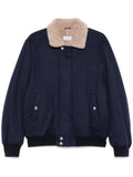 Brunello Cucinelli shearling-collar bomber jacket