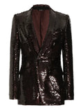 Dolce & Gabbana sequin-embellished single-breasted blazer