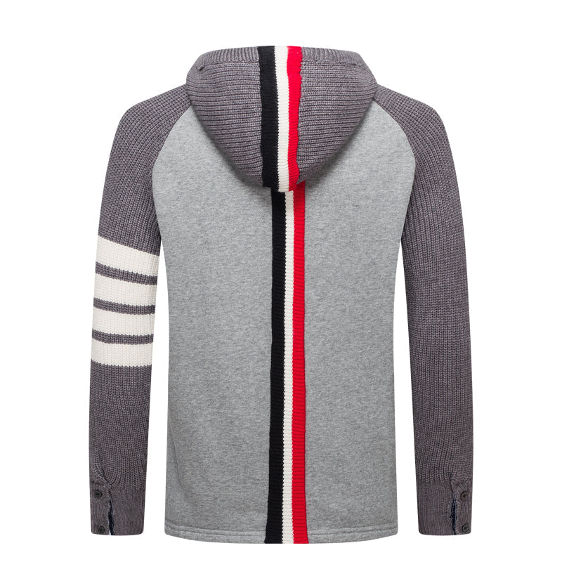 Classic Four-Bar Thickened Hoodie | Thom Browne