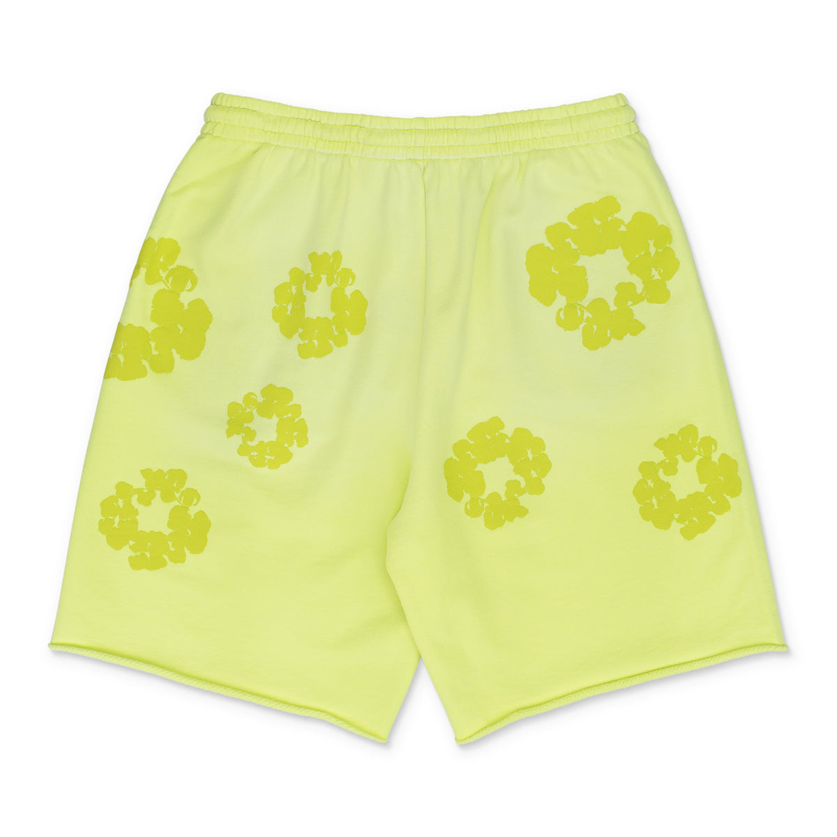 Neon Green Mono Wreath Sweatshorts