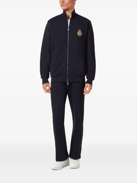 Billionaire LS Crest zip-up sweatshirt