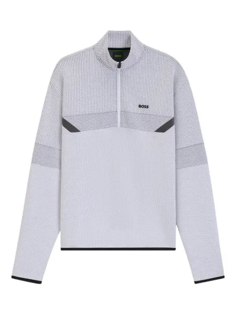 BOSS short-zip sweatshirt