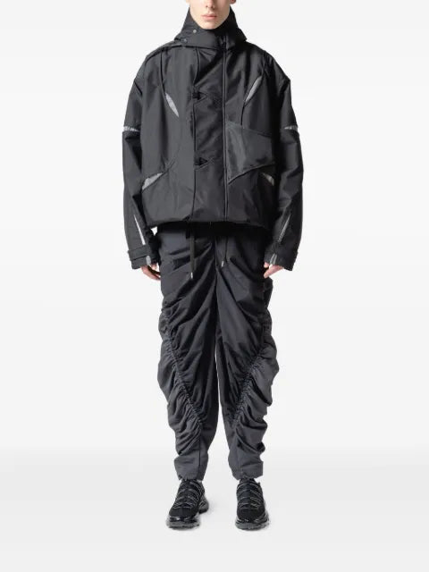 Yoshiokubo hooded panelled jacket