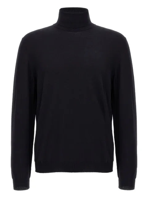 Zanone turtleneck cuffed-sleeve sweater