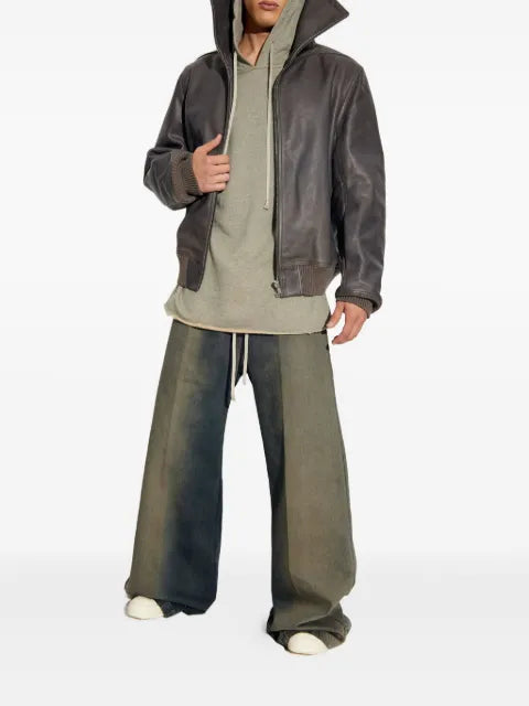 Rick Owens DRKSHDW frayed-hem hoodie
