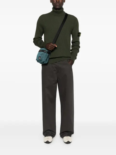 Stone Island ribbed turtleneck sweater