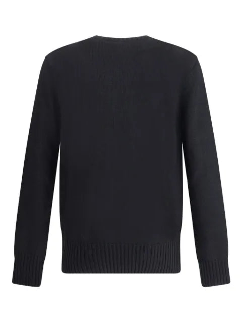 Givenchy sweater in cotton knit with Paris embroidery