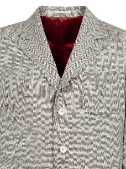 Brunello Cucinelli herringbone blazer