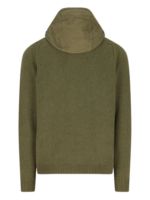 C.P. Company zip-up patch-pocket hoodie