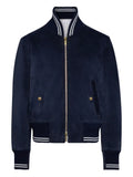 Thom Browne suede rib knit blouson jacket