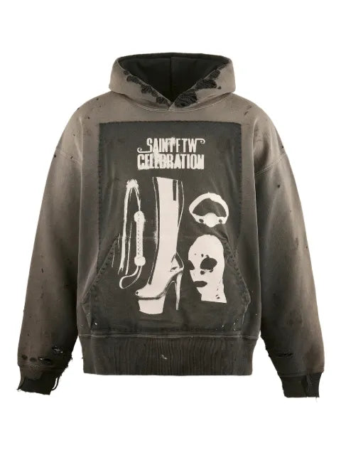 SAINT MXXXXXX graphic hoodie