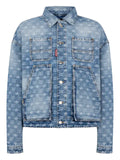 DSQUARED2 logo-embellishment denim jacket