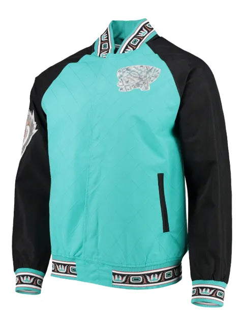 Mitchell & Ness x Vancouver Grizzlies diamond-quilted jacket