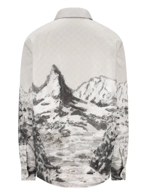 Gucci mountain-print zip-up jacket