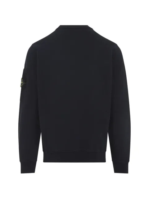 Stone Island 6100019 cotton fleece regular-fit crewneck sweatshirt with seasonal pocket