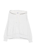 Golden Goose Star hooded sweatshirt in grey melange cotton