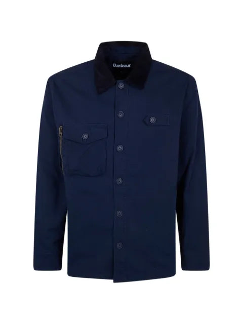 Barbour corduroy-collar shirt jacket