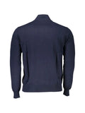 Harmont & Blaine embroidered half-zip cotton sweater