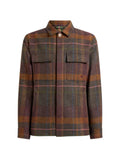 ETRO Madras wool and cashmere shirt jacket