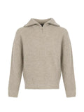 Yves Salomon zip-front ribbed-knit sweater