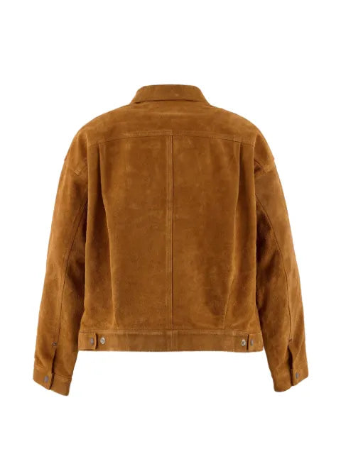 SAINT MXXXXXX x BerBerJin pleated suede jacket