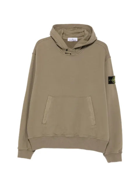 Stone Island 6100023 brushed organic cotton fleece hoodie